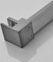 SaniClear Inloopdouche Blurred | 130x200 cm | Nano | Matglas | Gunmetal beslag - Thumbnail 2