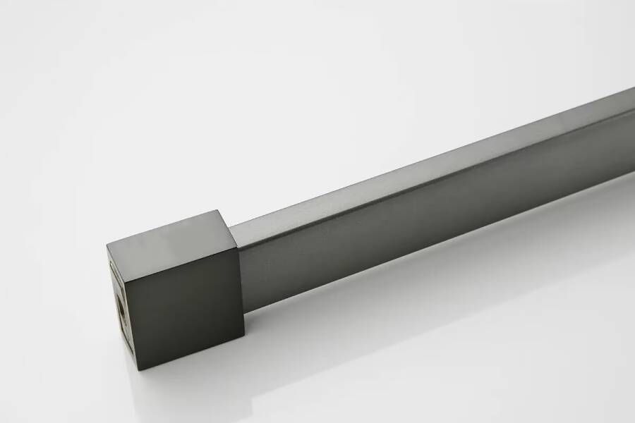 SaniClear Inloopdouche Blurred | 130x200 cm | Nano | Matglas | Gunmetal beslag