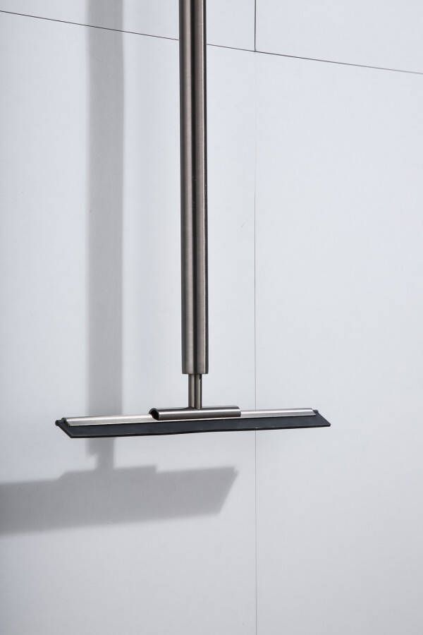 SaniClear Vloerwisser Iron | Incl.Wandbevestiging | Messing | Rond | Verouderd ijzer Gun metal