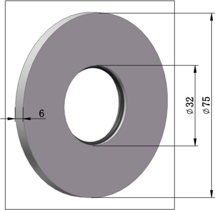 SaniClear Kraanrozet Nero | 75 mm | Messing | Gunmetal