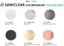 SaniClear Kraanrozet Nero | 75 mm | Messing | Mat Zwart - Thumbnail 3