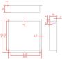 SaniClear Wandnis Lucio | Inbouw | 30x30x7 cm | Met verlichting | 1 vak | Zwart mat - Thumbnail 4