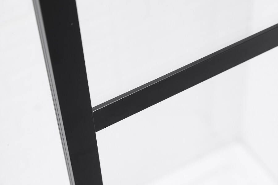 SaniClear Douchecabine Nero | 90x100x200 cm | 1 Draaideur | Zwart mat