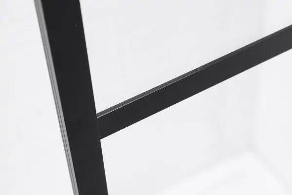 SaniClear Douchedeur Nero | 80x200 cm | Helder glas | Zwart mat beslag