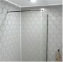 SaniClear Douchewand Redro | 120x200 cm | Helder glas | Rvs look beslag - Thumbnail 3