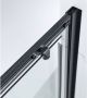 SaniClear Douchedeur Slide Black | 100x200 cm | 1 Schuifdeur | Helder glas | Zwart mat beslag - Thumbnail 2