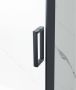 SaniClear Douchedeur Slide Black | 100x200 cm | 1 Schuifdeur | Helder glas | Zwart mat beslag - Thumbnail 3