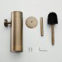 SaniClear Toiletborstel Antique | Wandmontage | Messing | Rond | Messing verouderd - Thumbnail 4