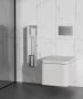 SaniClear Toiletborstelset Hide | Inbouw | Met rolhouder | Mat wit - Thumbnail 4