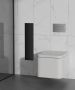 SaniClear Toiletborstelset Hide | Inbouw | Met rolhouder | Mat zwart - Thumbnail 3