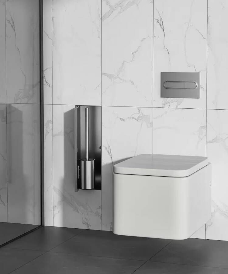 SaniClear Toiletborstelset Hide | Inbouw | RVS