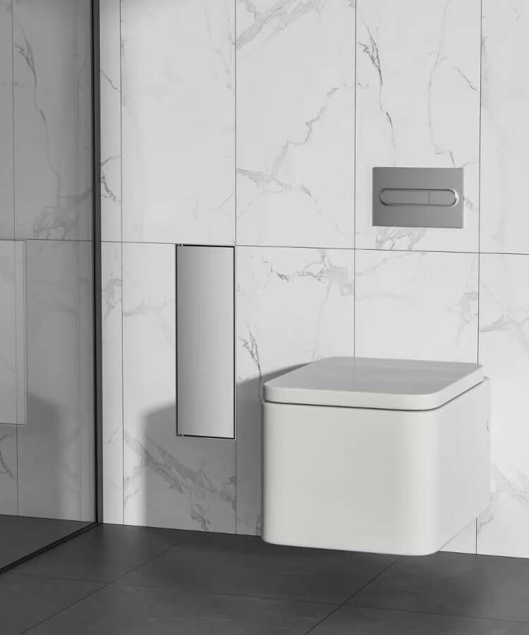 SaniClear Toiletborstelset Hide | Inbouw | RVS