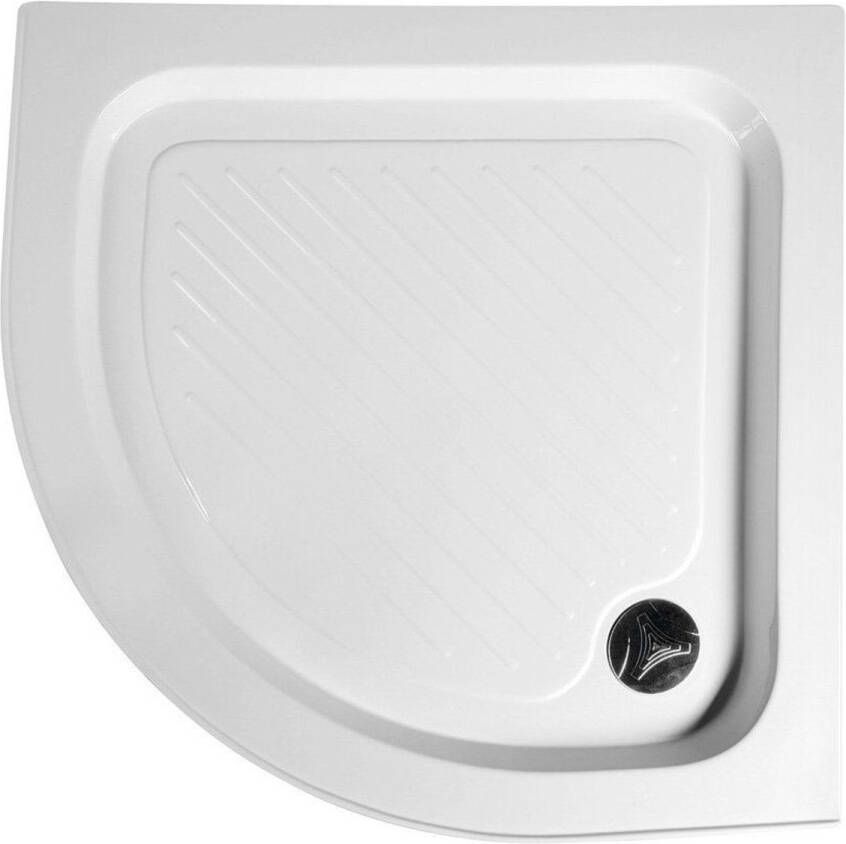 SaniClear Douchebak Tripoli | 80x80x15 cm | ABS | Excl.Afvoer | Kwartrond | Wit