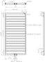 Sanisupply Bornova handoek radiator 120x60 cm wit - Thumbnail 2