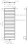 Sanisupply Bornova handoek radiator 170x60 cm wit - Thumbnail 2