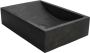 Sanisupply Waskom Box | 50x35x12 cm | Natuursteen | Vrijstaand | Vierkant | Antraciet - Thumbnail 4