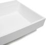 Sanisupply Flat dubbele wastafel 120x47x5 cm 2 kraangaten solid surface wit mat - Thumbnail 2