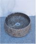 Sanisupply Waskom Marmer | 41 cm | Natuursteen | Vrijstaand | Rond | Silver Travetin - Thumbnail 4
