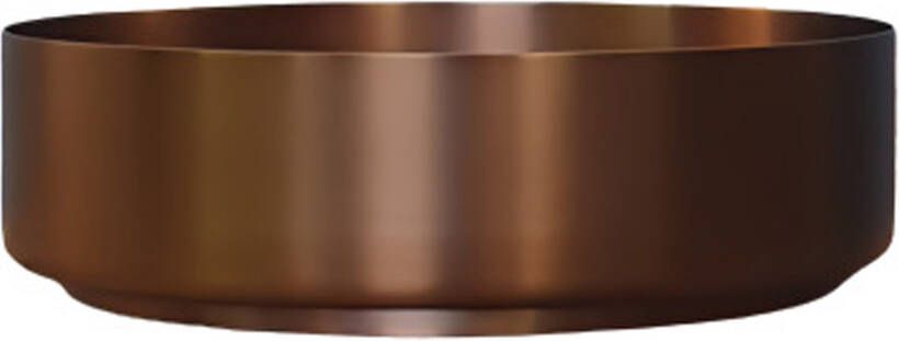 Sanisupply Waskom Steel | 40 cm | Staal | Vrijstaand | Rond | Brons