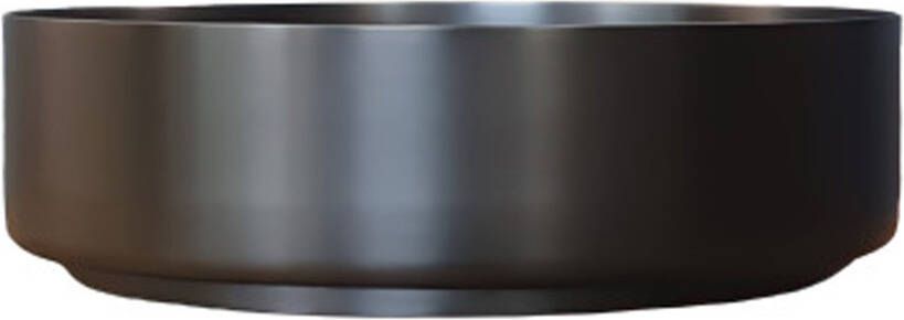 Sanisupply Waskom Steel | 40 cm | Staal | Vrijstaand | Rond | Gunmetal