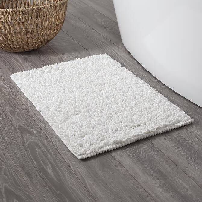 Sealskin Badmat Twist | 60x90 cm | Microfibre | Wit