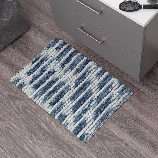Sealskin Badmat Vintage | 50x80 cm | Polyester | Blauw