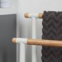 Sealskin Handdoek rek Brix | Vrijstaand | 43 cm | Dubbel | Wit - Thumbnail 4