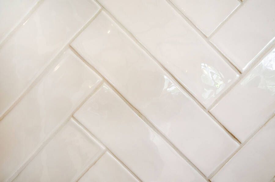 Sottocer Block Wandtegel | 7.6x30.2 cm | Glans Grijs