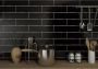 Sottocer Block Wandtegel | 7.6x30.2 cm | Mat Zwart - Thumbnail 4