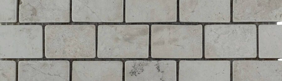 Stabigo Parquet 3.2x4.8 Cream Tumble mozaiek 30x30 cm creme mat