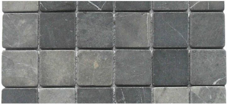 Stabigo Parquet 5x5 Gray Tumble mozaiek 30x30 cm grijs mat