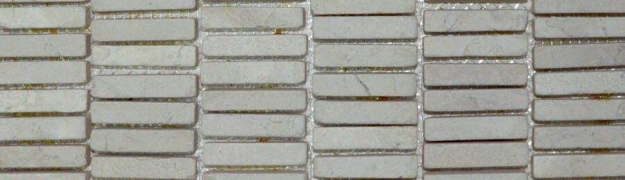 Stabigo Parquet V 1x4.8 Cream mozaiek 30x30 cm creme mat