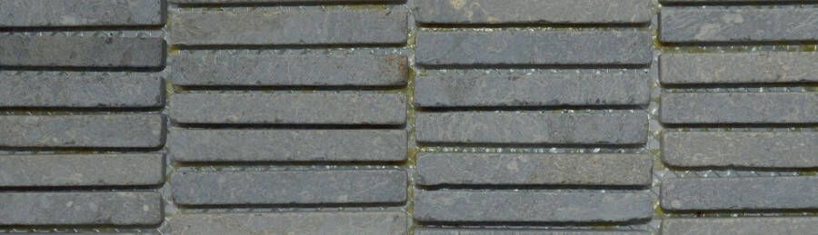 Stabigo Parquet Kitkat Vloer- en wandtegel | 30x30 cm | Natuursteenlook | Mat Grijs