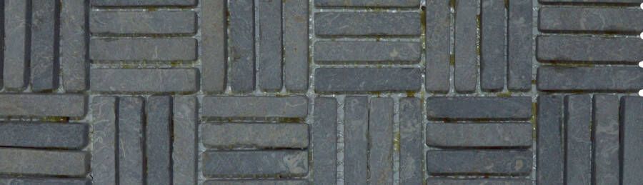 Stabigo Parquet VH 1x4.8 Light Grey mozaiek 30x30 cm grijs mat