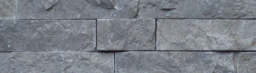 Stabigo Wall Cladding 01 Light Grey steenstrips 15x50 cm grijs mat