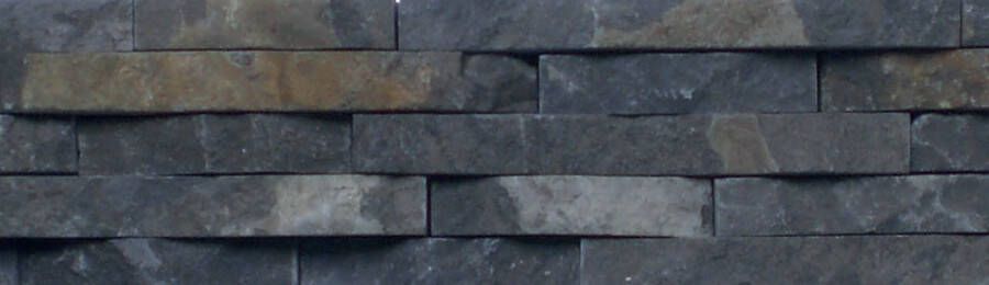 Stabigo Stone panels 03 Wandtegel | 10x50 cm | Natuursteenlook | Mat Grijs