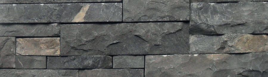 Stabigo Stone panels 04 Wandtegel | 20x50 cm | Natuursteenlook | Mat Grijs