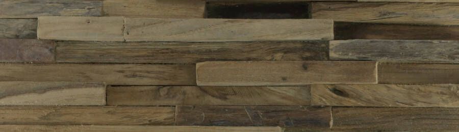 Stabigo Wood panels 30 DK houtpaneel 20x50 cm bruin mat