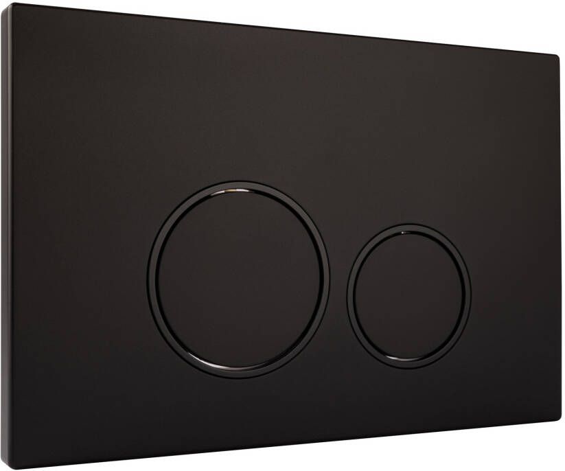 StarBlueDisc Doppio 35 bedieningsplaat zwart mat set met toiletblokhouder