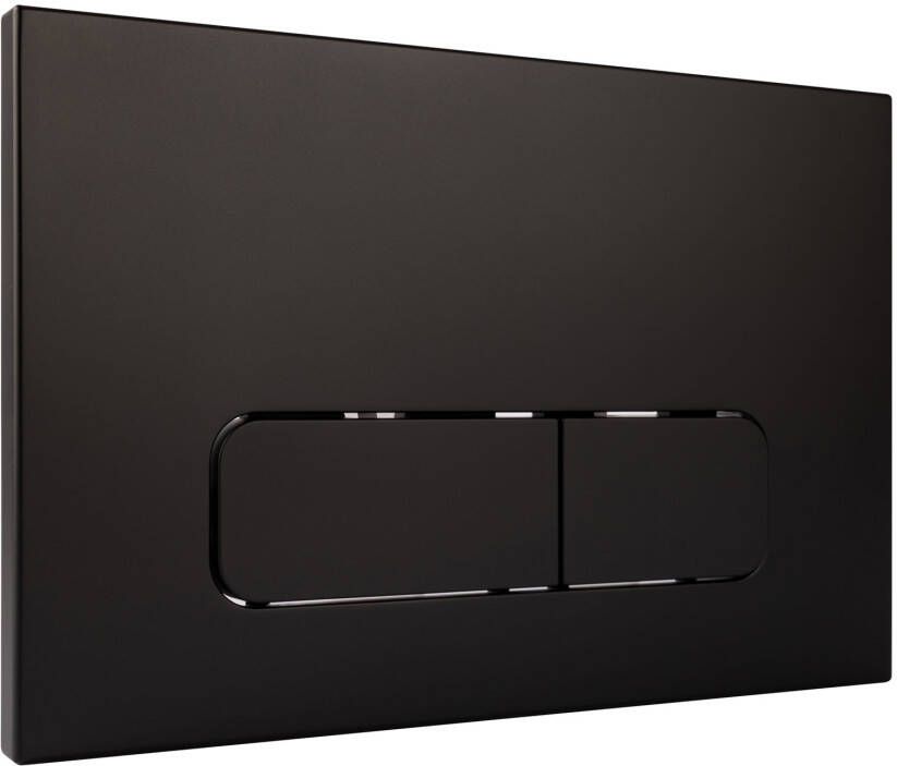 StarBlueDisc Mocha 35 bedieningsplaat zwart mat met toiletblokhouder