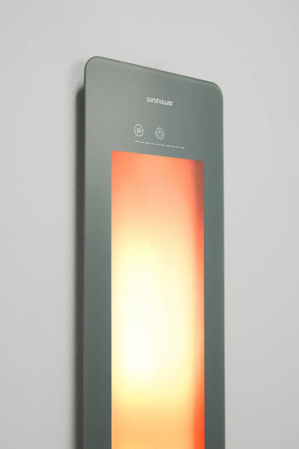 Sunshower Round Plus-L infrarood en UV-licht 33x185 cm organic grey