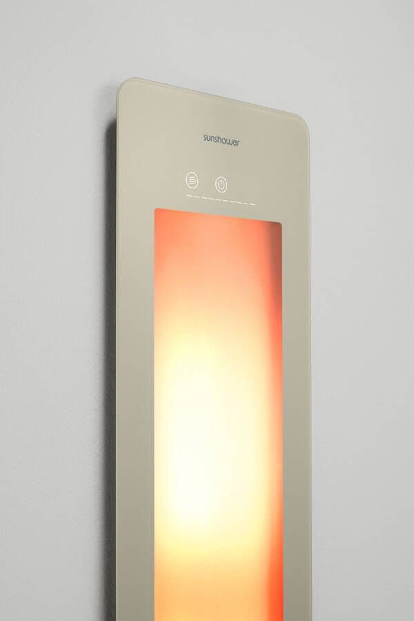 Sunshower Round Plus-L infrarood en UV-licht 33x185 cm sand white