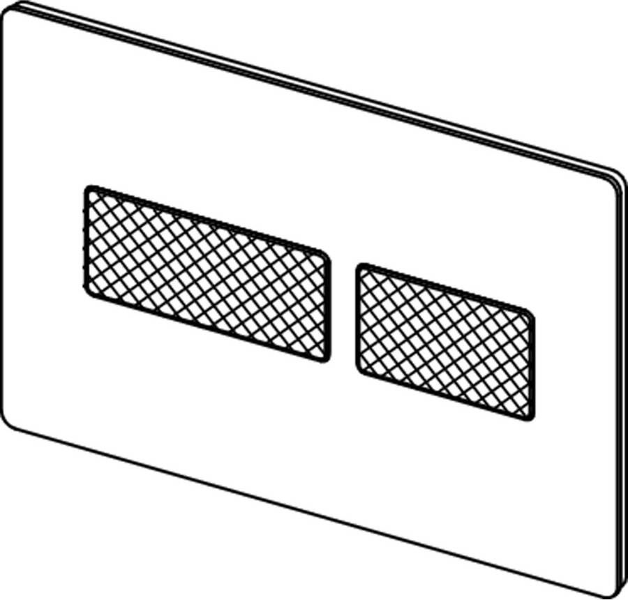 Tece Bedieningsplaat Solid | 2 knops | Dualflush | RVS | Brons geborsteld