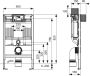 Tece Inbouwreservoir Profil | met Uni cistern-spoelbak| 820 mm - Thumbnail 2