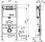 Tece toilet Inbouwreservoir WC Standaart Inbouwframe 112 cm - Thumbnail 2