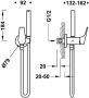 Tres Bidetkraan met handdouche Canigó | Opbouw | Mengkraan | 1-hendel | Chroom - Thumbnail 2