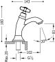 Tres Fonteinkraan Classic | Opbouw | Koudwater kraan | Standaard model | Vintage | Chroom - Thumbnail 2