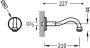 Tres Clasic inbouw uitloop 21 cm messing chroom - Thumbnail 2