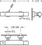 Tres Class douche thermostaatkraan 15 cm opbouw rond chroom - Thumbnail 4