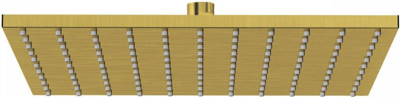 Tres Regendouche set Cuadro | Inbouw | Mengkraan | 2-weg | Vierkant | 24k Goud mat